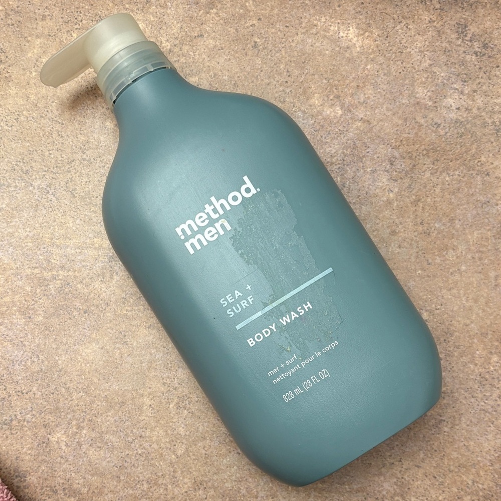 Method Men Body Wash Sea + Surf Paraben & Free 28 oz with pump new